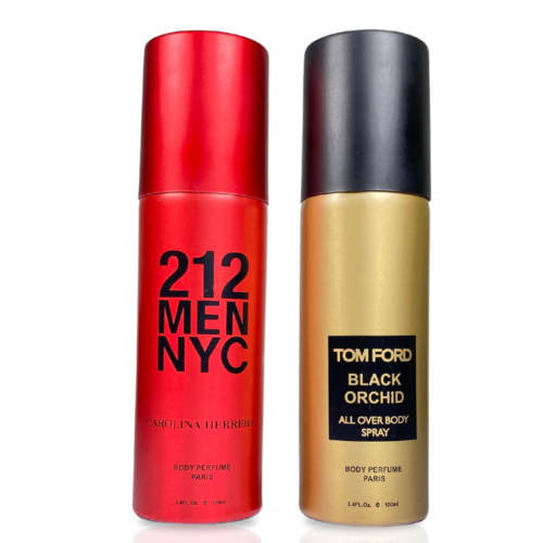 Pack Of Two Body Spray (212 Men NYC/Tom Ford Black Orchid)
