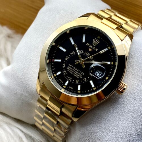 Rolex Sky Dweller Golden Chain (Black Dial)