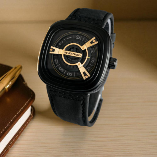 Seven Friday Black Strap Black Dial