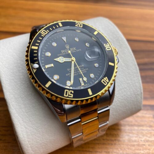 Rolex Submariner Dual Tone Chain Black Dial