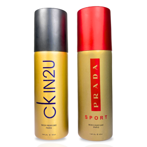 Pack Of Two Body Spray (CK IN2U/ Prada Luna Sport)