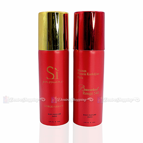 Pack Of Two Body Spray (Si Passione, Baccarat rouge 540)