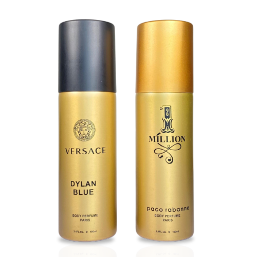 Pack Of Two Body Spray (Versace Dylan Blue/1 Million)