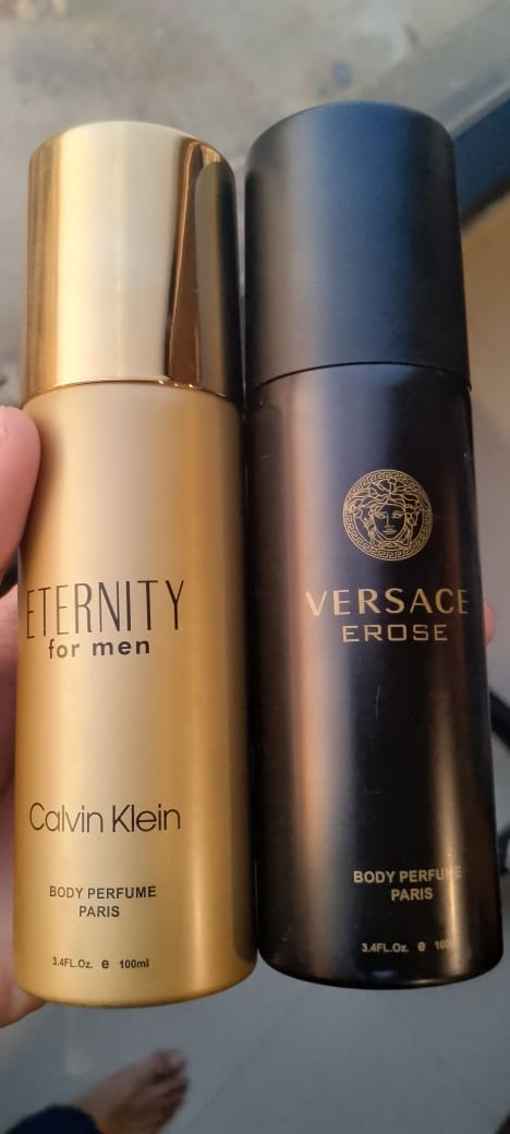 Pack Of Two Body Spray(Versace Erose, Pasha de Cartier) photo review