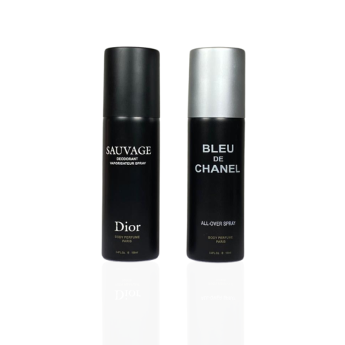 Pack Of Two Body Spray (Bleu De Chanel , Sauvage)