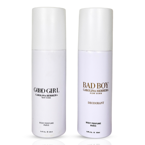 Pack Of Two Body Spray (Good Girl By Carolina Herrera/Bad Boy By Carolina Herrera)